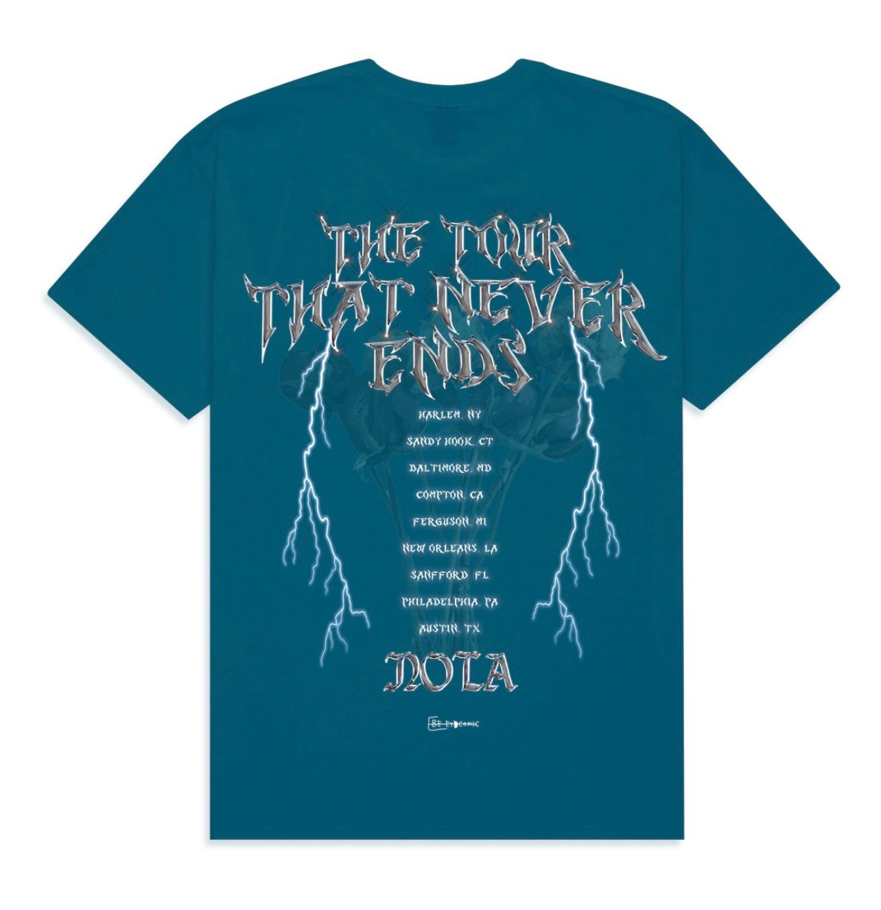 Flaws & All Tour Tee AQUA