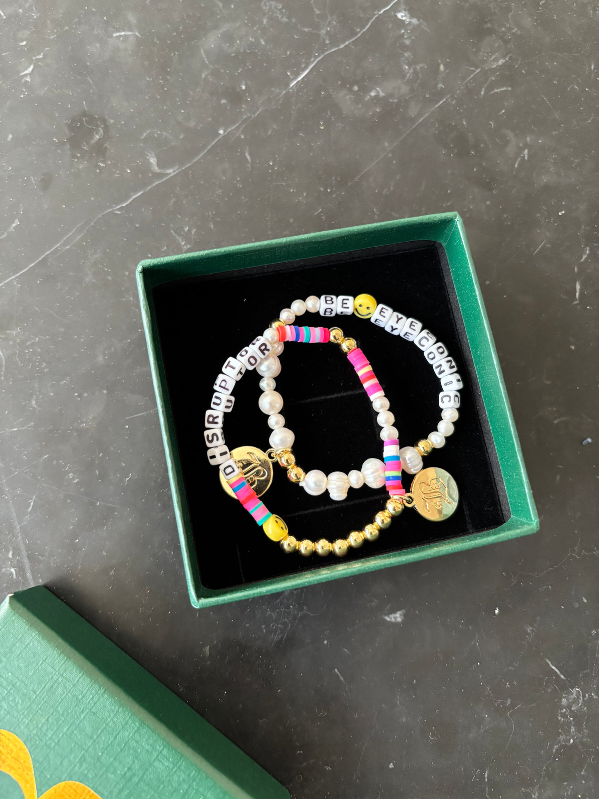 BeEyeConic Pearl Friendship Bracelets
