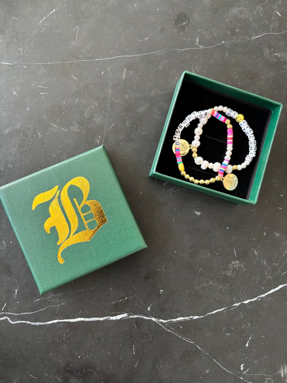 BeEyeConic Pearl Friendship Bracelets