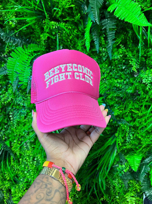 BeEyeConic Fight Club Trucker : PINK